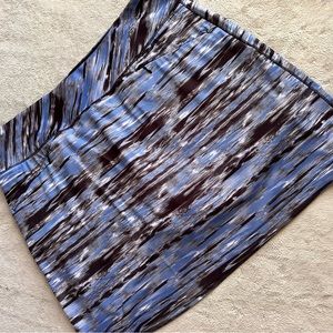 Chase 54 Abstract Print Performance Pull-On Golf Tennis Skort Blue Black Medium